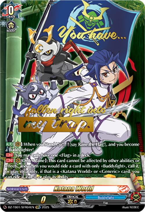 Image of Katana World (DZ-TB01/SFR04EN) (DZ-TB01/SFR04EN) [Future Card Buddyfight]