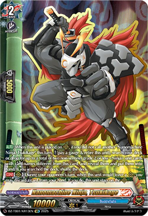 Image of Nanomachine Ninja, Tsukikage (DZ-TB01/KR13EN) (DZ-TB01/KR13EN) [Future Card Buddyfight]