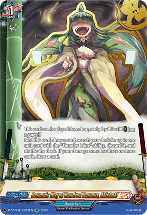 Image of Demonic Way of Hundred Demons, Akishoki (DZ-TB01/KR14EN) (DZ-TB01/KR14EN) [Future Card Buddyfight]