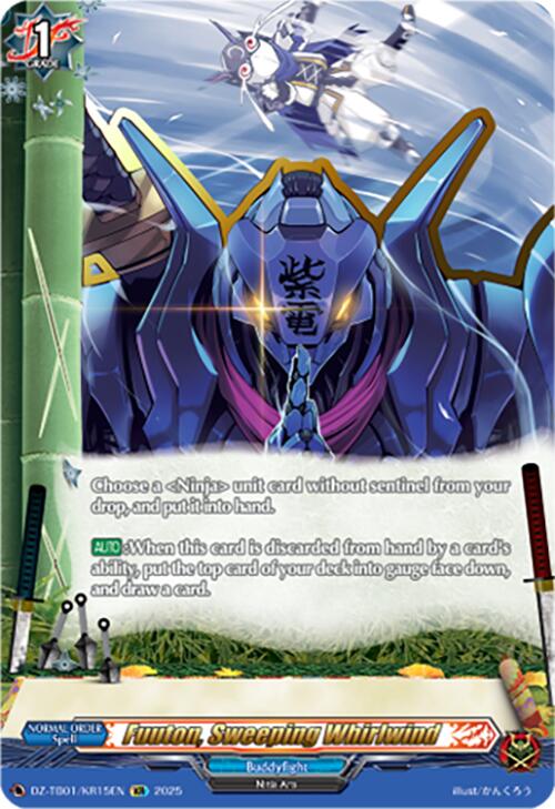Image of Fuuton, Sweeping Whirlwind (DZ-TB01/KR15EN) (DZ-TB01/KR15EN) [Future Card Buddyfight]