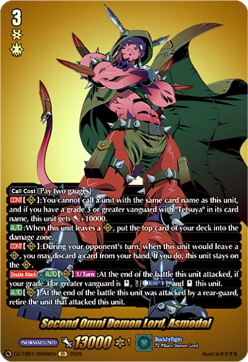 Image of Second Omni Demon Lord, Asmodai (DZ-TB01/BR09EN) (DZ-TB01/BR09EN) [Future Card Buddyfight]