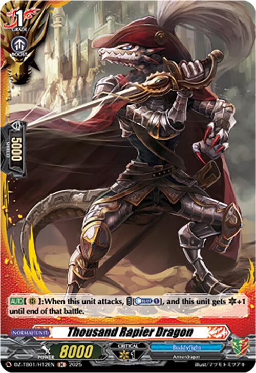 Image of Thousand Rapier Dragon (DZ-TB01/H12EN) (DZ-TB01/H12EN) [Future Card Buddyfight]