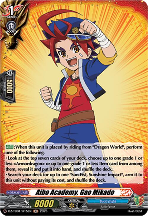 Image of Aibo Academy, Gao Mikado (DZ-TB01/H15EN) (DZ-TB01/H15EN) [Future Card Buddyfight]