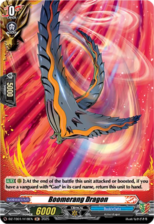 Image of Boomerang Dragon (DZ-TB01/H18EN) (DZ-TB01/H18EN) [Future Card Buddyfight]