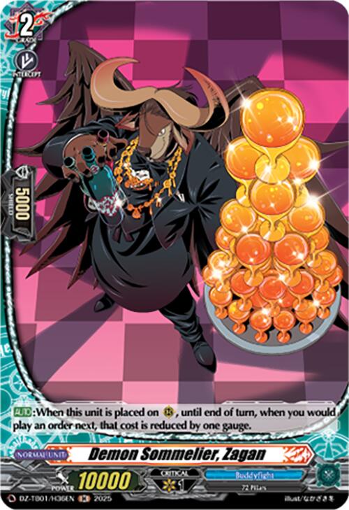 Image of Demon Sommelier, Zagan (DZ-TB01/H36EN) (DZ-TB01/H36EN) [Future Card Buddyfight]