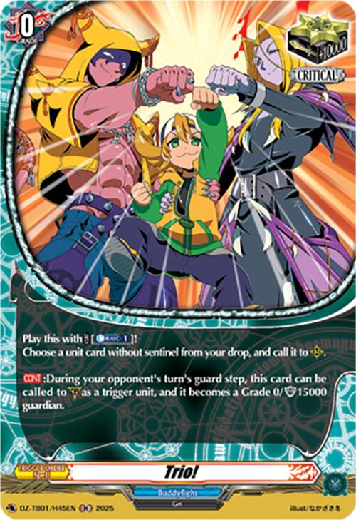 Image of Trio! (DZ-TB01/H45EN) (DZ-TB01/H45EN) [Future Card Buddyfight]