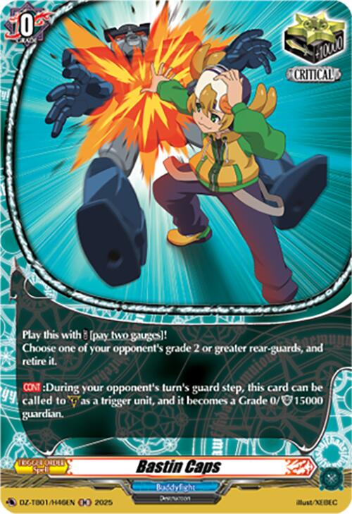 Image of Bastin Caps (DZ-TB01/H46EN) (DZ-TB01/H46EN) [Future Card Buddyfight]