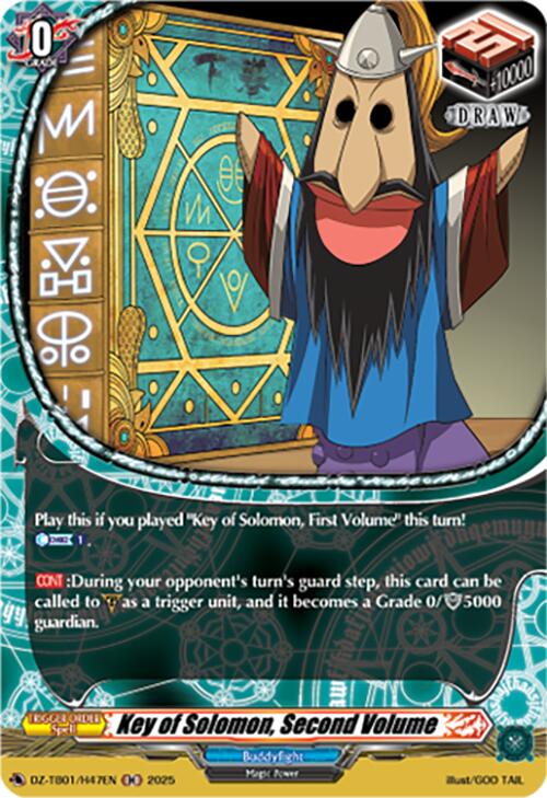 Image of Key of Solomon, Second Volume (DZ-TB01/H47EN) (DZ-TB01/H47EN) [Future Card Buddyfight]