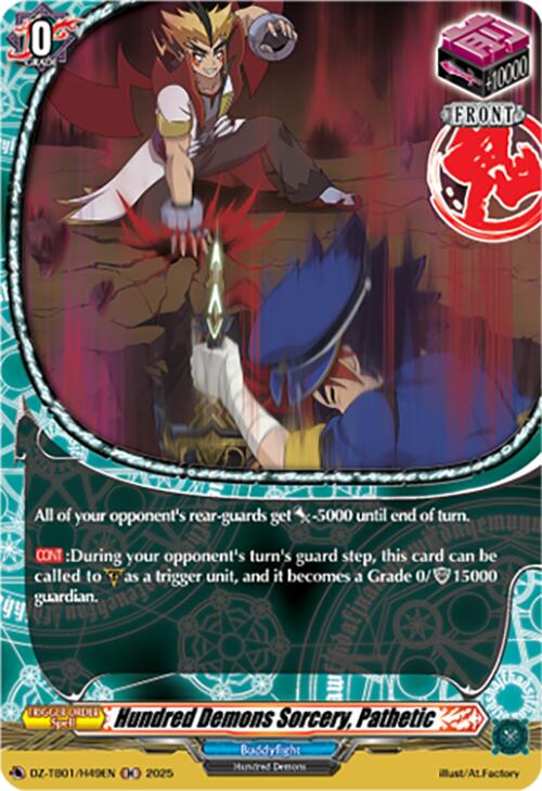 Image of Hundred Demons Sorcery, Pathetic (DZ-TB01/H49EN) (DZ-TB01/H49EN) [Future Card Buddyfight]