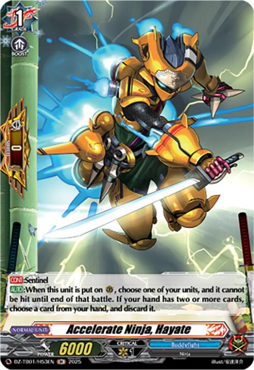 Image of Accelerate Ninja, Hayate (DZ-TB01/H53EN) (DZ-TB01/H53EN) [Future Card Buddyfight]