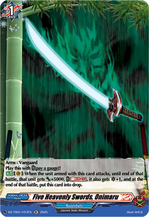 Image of Five Heavenly Swords, Onimaru (DZ-TB01/H57EN) (DZ-TB01/H57EN) [Future Card Buddyfight]