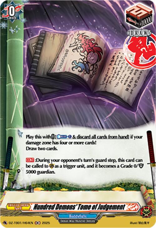 Image of Hundred Demons' Tome of Judgement (DZ-TB01/H64EN) (DZ-TB01/H64EN) [Future Card Buddyfight]
