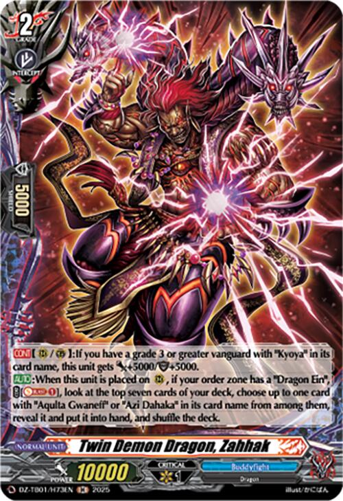 Image of Twin Demon Dragon, Zahhak (DZ-TB01/H73EN) (DZ-TB01/H73EN) [Future Card Buddyfight]