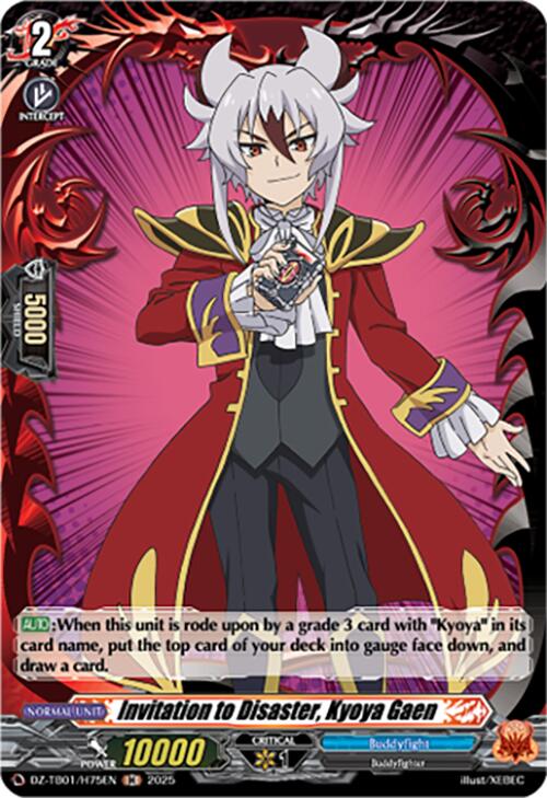 Image of Invitation to Disaster, Kyoya Gaen (DZ-TB01/H75EN) (DZ-TB01/H75EN) [Future Card Buddyfight]
