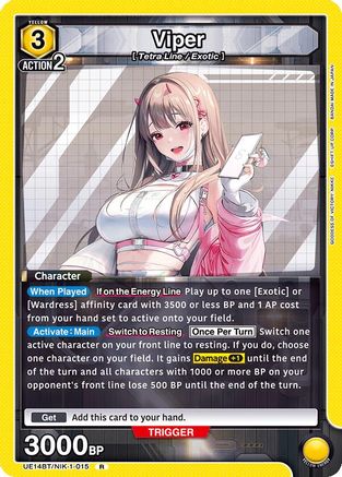 Image of Viper (015) (UE14BT/NIK-1-015) - UE14BT GODDESS OF VICTORY NIKKE Foil