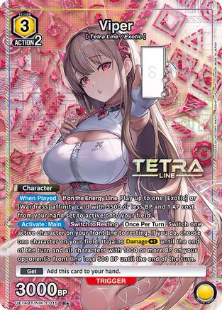 Image of Viper (015) (R*) (UE14BT/NIK-1-015) - UE14BT GODDESS OF VICTORY NIKKE Foil