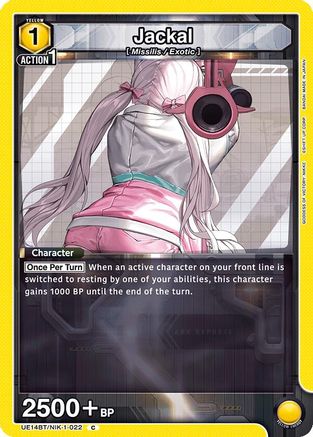 Image of Jackal (022) (UE14BT/NIK-1-022) - UE14BT GODDESS OF VICTORY NIKKE