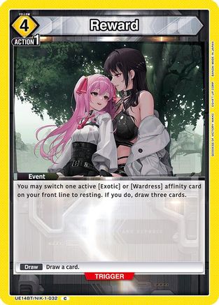 Image of Reward (UE14BT/NIK-1-032) - UE14BT GODDESS OF VICTORY NIKKE