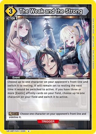 Image of The Weak and the Strong (UE14BT/NIK-1-033) - UE14BT GODDESS OF VICTORY NIKKE