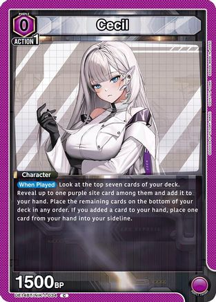 Image of Cecil (UE14BT/NIK-1-034) - UE14BT GODDESS OF VICTORY NIKKE