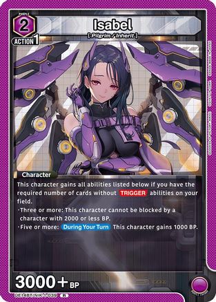 Image of Isabel (039) (UE14BT/NIK-1-039) - UE14BT GODDESS OF VICTORY NIKKE Foil