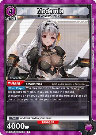 Image of Modernia (061) (UE14BT/NIK-1-061) - UE14BT GODDESS OF VICTORY NIKKE Foil