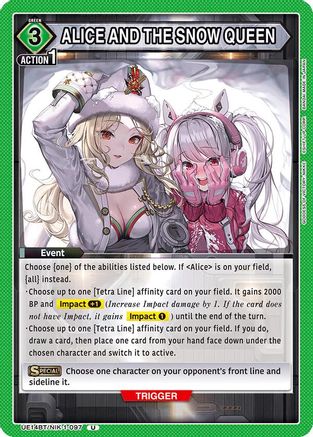 Image of ALICE AND THE SNOW QUEEN (UE14BT/NIK-1-097) - UE14BT GODDESS OF VICTORY NIKKE