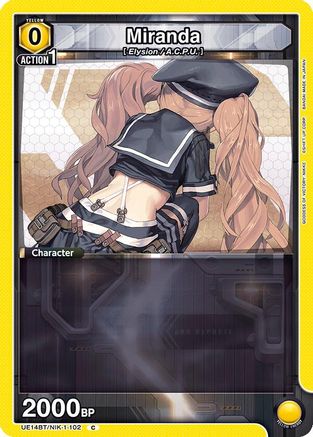 Image of Miranda (UE14BT/NIK-1-102) - UE14BT GODDESS OF VICTORY NIKKE