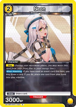 Image of Neon (103) (UE14BT/NIK-1-103) - UE14BT GODDESS OF VICTORY NIKKE Foil