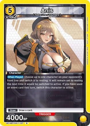 Image of Anis (107) (UE14BT/NIK-1-107) - UE14BT GODDESS OF VICTORY NIKKE Foil