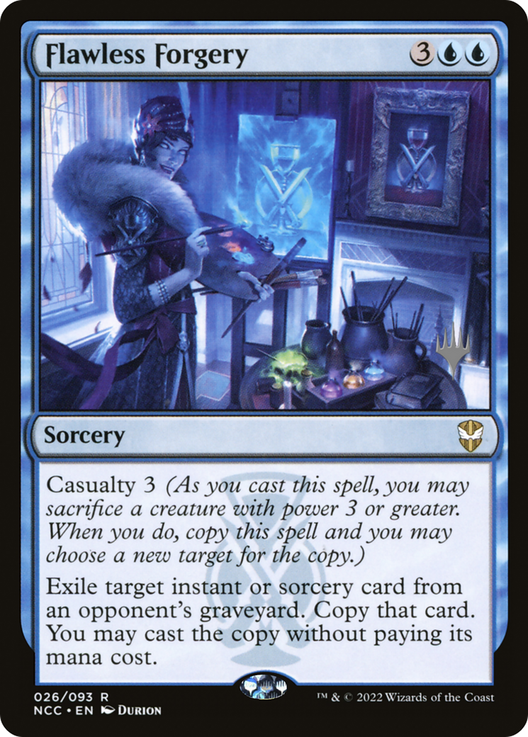 Image of Flawless Forgery (Promo Pack) [Streets of New Capenna Commander Promos]