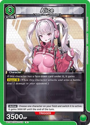Image of Alice (112) (UE14BT/NIK-1-112) - UE14BT GODDESS OF VICTORY NIKKE Foil
