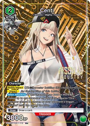 Image of Centi (R*) (UE14BT/NIK-1-113) - UE14BT GODDESS OF VICTORY NIKKE Foil