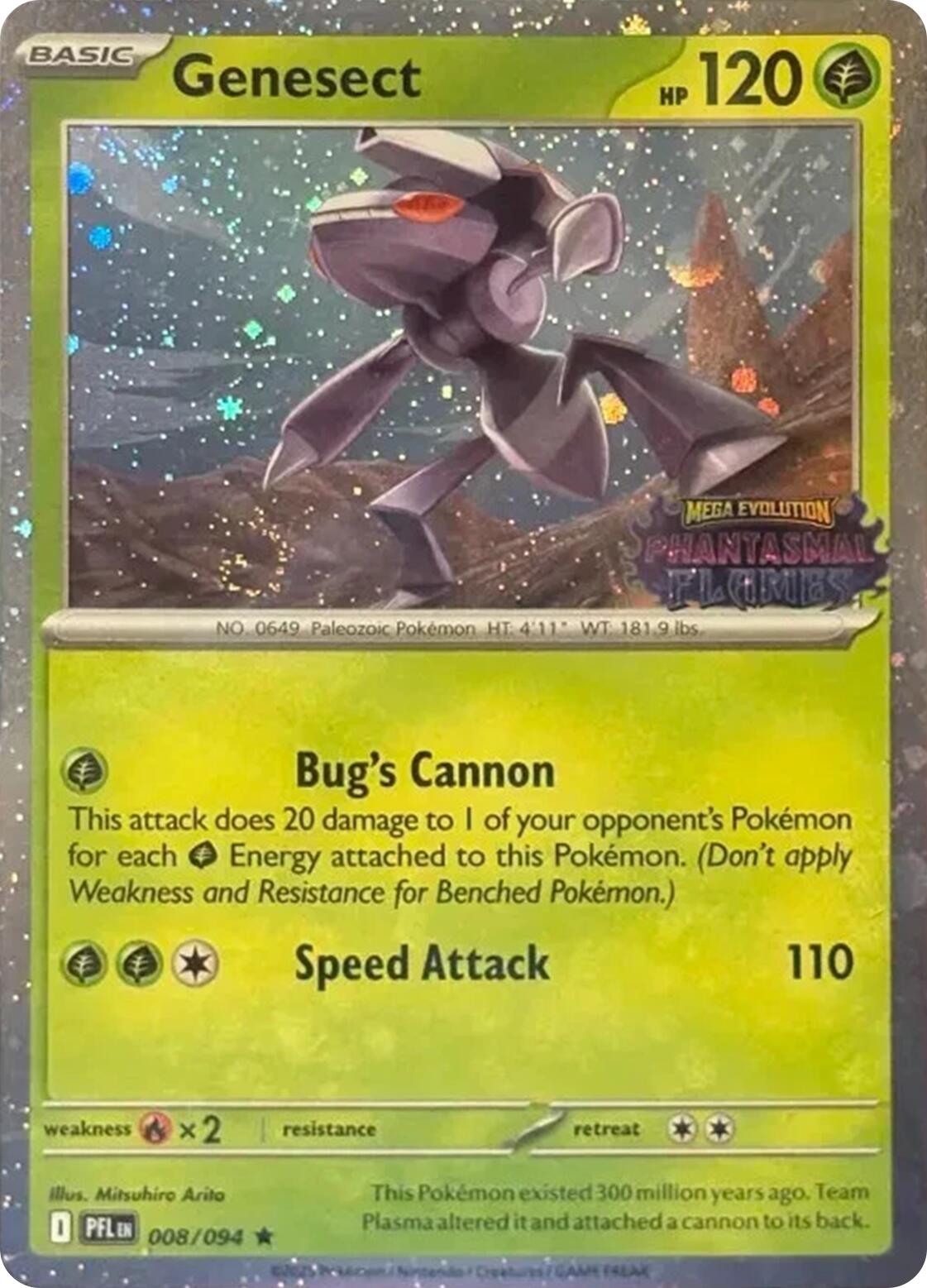 Image of Genesect (008/094) (Cosmos Holo) (Best Buy Exclusive) [Miscellaneous Cards]