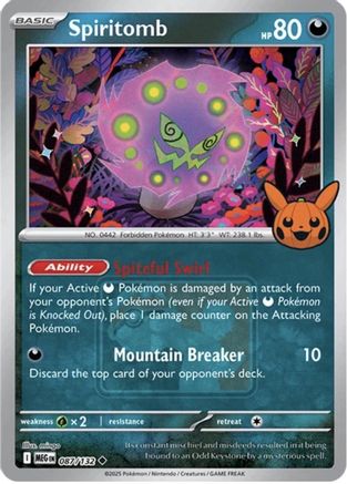 Image of Spiritomb (087/132) (Trick or Trade Stamped) [Miscellaneous Cards]