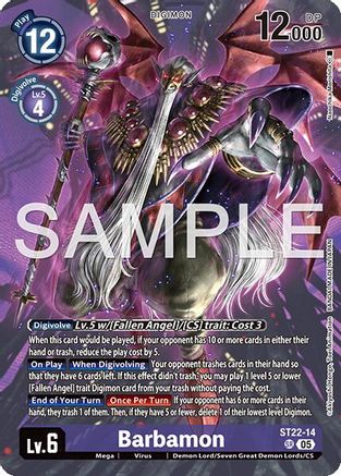 Image of Barbamon [ST22-14] [Starter Deck: Amethyst Mandala Advanced Deck Set]