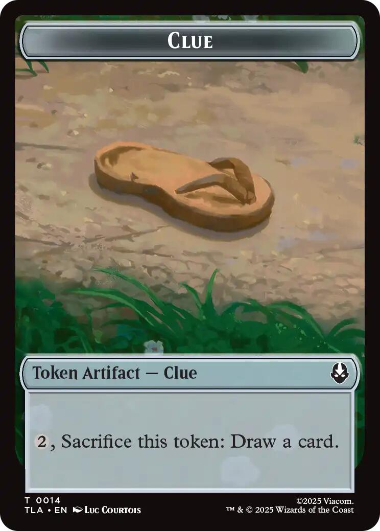Image of Ally (0005) // Clue (0014) Double-Sided Token [Avatar: The Last Airbender Tokens]