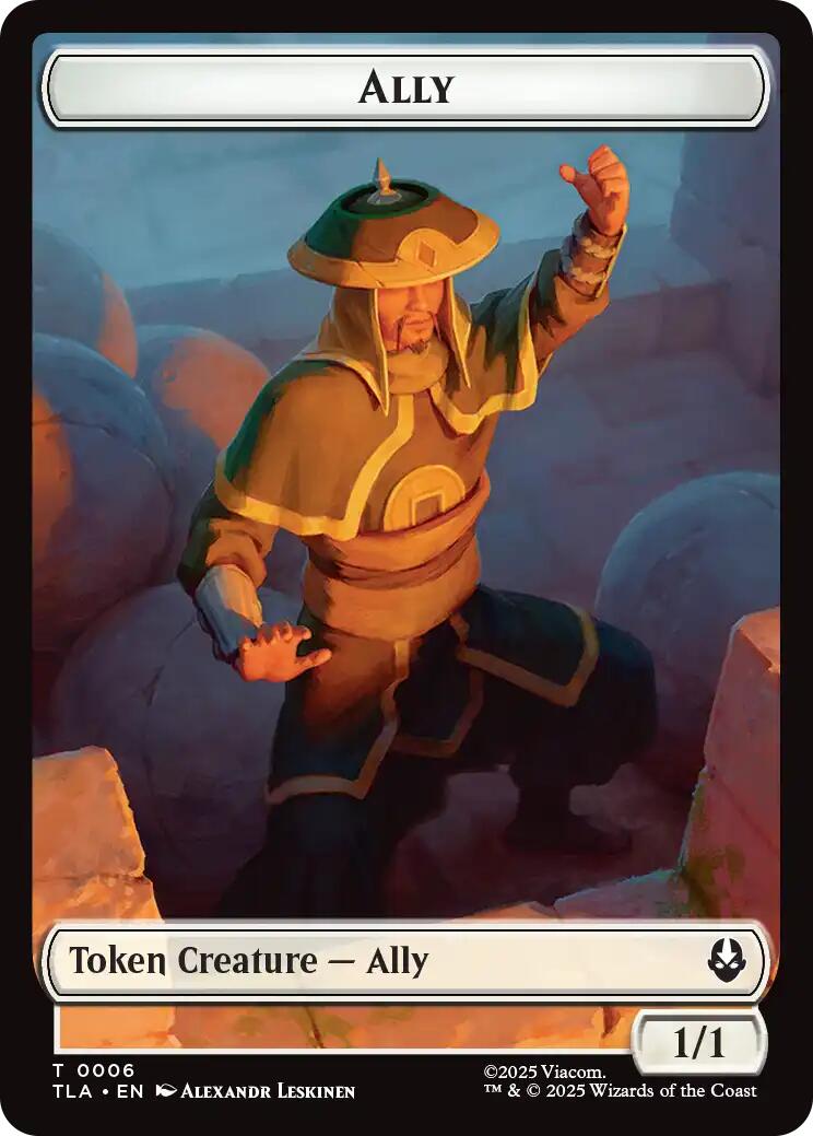 Image of Ally (0006) // Clue (0017) Double-Sided Token [Avatar: The Last Airbender Tokens]