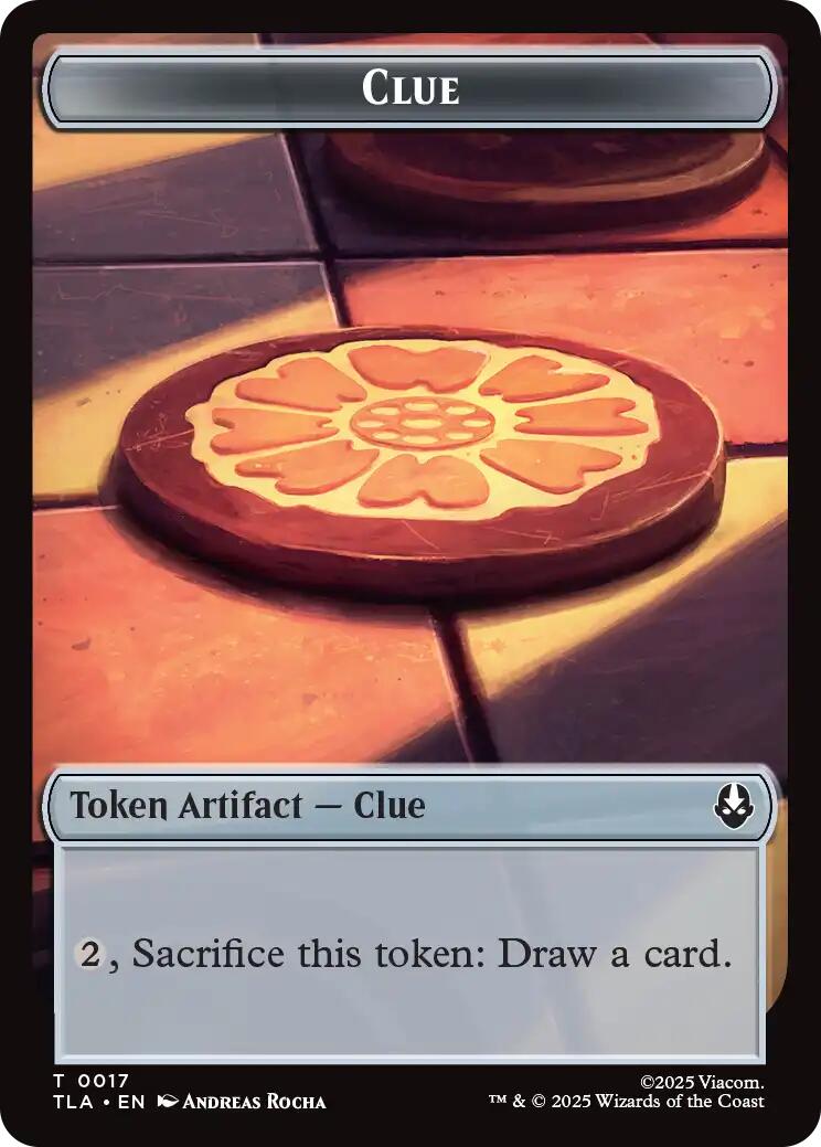 Image of Ally (0006) // Clue (0017) Double-Sided Token [Avatar: The Last Airbender Tokens]
