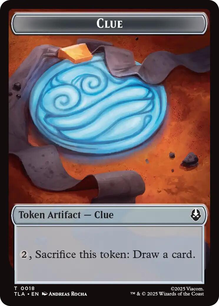 Image of Ally (0007) // Clue (0018) Double-Sided Token [Avatar: The Last Airbender Tokens]