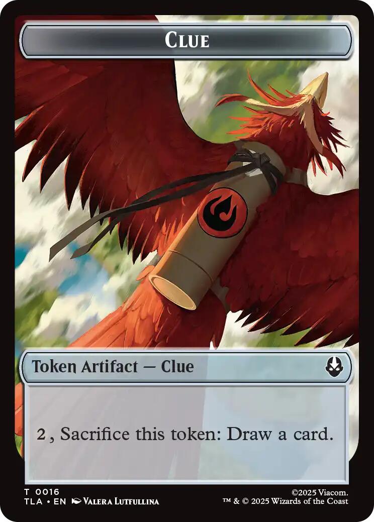 Image of Ally (0008) // Clue (0016) Double-Sided Token [Avatar: The Last Airbender Tokens]