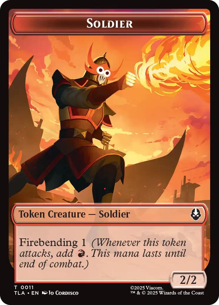 Image of Ballistic Boulder // Soldier (0011) Double-Sided Token [Avatar: The Last Airbender Tokens]