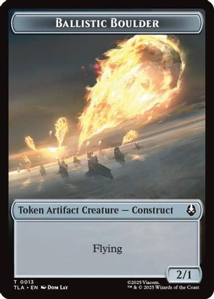Image of Ballistic Boulder // Soldier (0011) Double-Sided Token [Avatar: The Last Airbender Tokens]