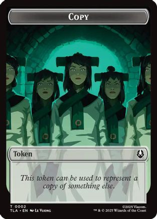 Image of Copy (0002) // Soldier (0011) Double-Sided Token [Avatar: The Last Airbender Tokens]
