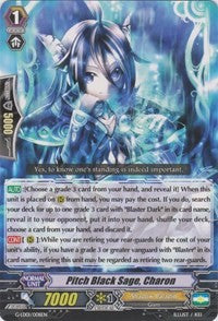 Image of Pitch Black Sage, Charon (RRR) (G-LD01/008EN) [G-Legend Deck Vol.1: The Dark]