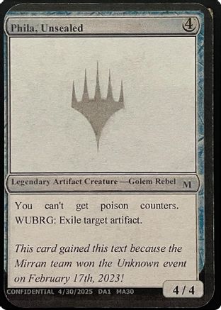 Image of Phila, Unsealed (Reprint) [Unknown Event]