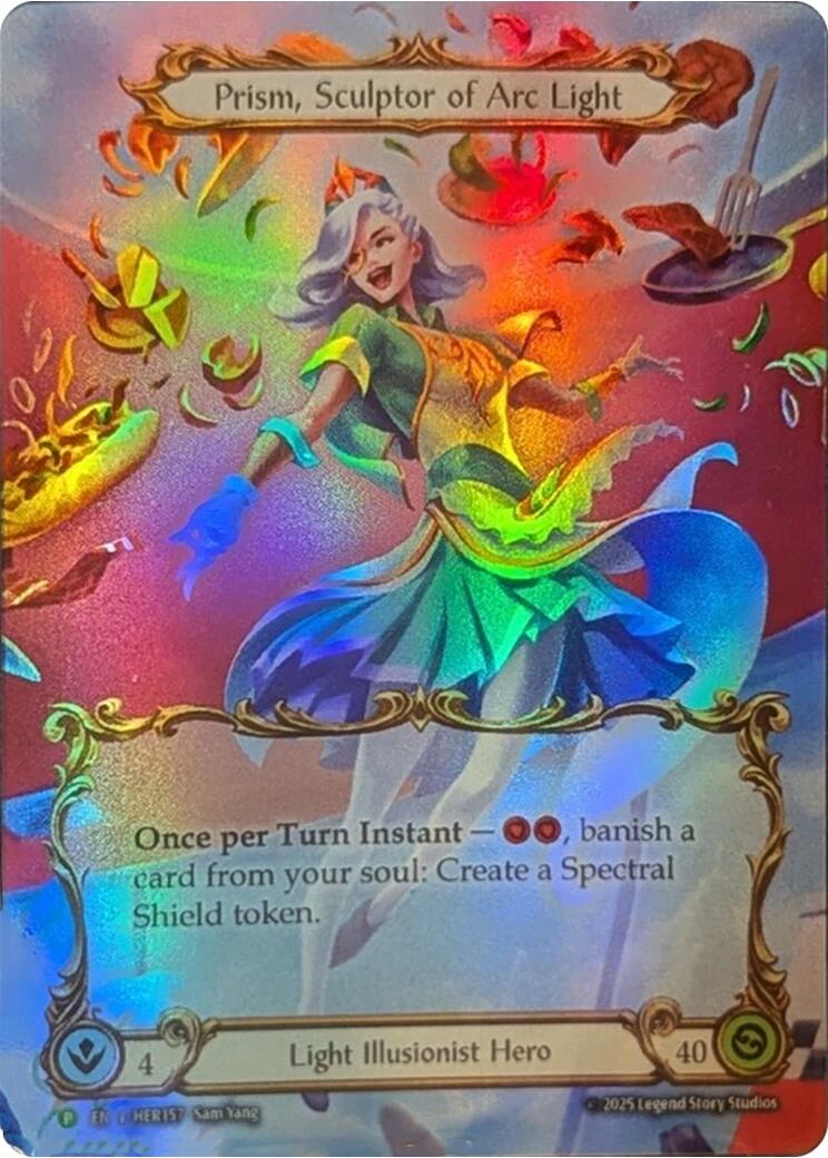 Image of Prism, Sculptor of Arc Light [HER157] (Promo)  Rainbow Foil