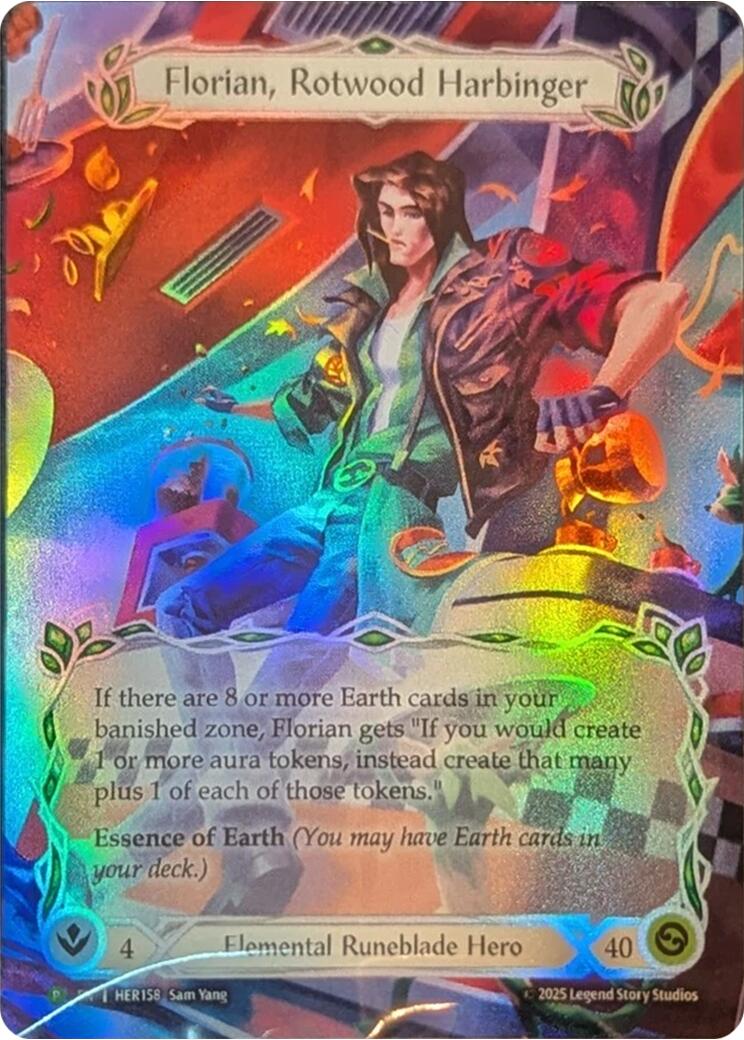 Image of Florian, Rotwood Harbinger [HER158] (Promo)  Rainbow Foil