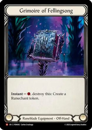 Image of Grimoire of Fellingsong [PEN092] (Compendium of Rathe)