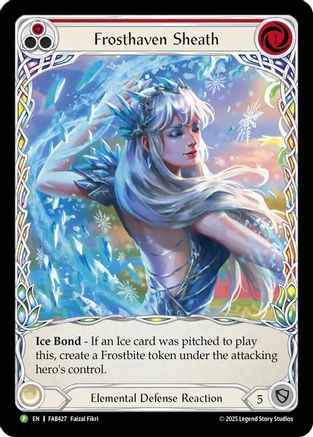 Image of Frosthaven Sheath - FAB427 (FAB427) - Flesh and Blood: Promo Cards Rainbow Foil